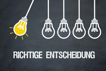 Poster - Richtige Entscheidung