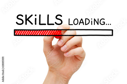 Fotomural Skills Development Loading Bar Concept