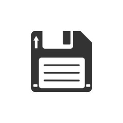Fototapete - Floppy disk icon template color editable. Diskette symbol vector sign isolated on white background. Save Icon Vector illustration for graphic and web design.