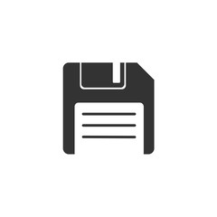 Fototapete - Floppy disk icon template color editable. Diskette symbol vector sign isolated on white background. Save Icon Vector illustration for graphic and web design.