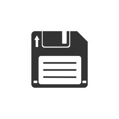 Fototapete - Floppy disk icon template color editable. Diskette symbol vector sign isolated on white background. Save Icon Vector illustration for graphic and web design.