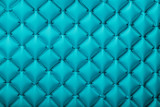 Fototapeta Sypialnia - Texture of a blue inflatable tourist rug, repeating sections and patterns. Air mattress Ultralight Portable rug.