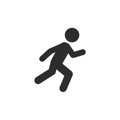 Fototapete - Walk icon template color editable. Walk symbol vector sign isolated on white background. Simple logo vector illustration for graphic and web design.