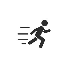 Fototapete - Walk icon template color editable. Walk symbol vector sign isolated on white background. Simple logo vector illustration for graphic and web design.