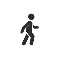 Fototapete - Walk icon template color editable. Walk symbol vector sign isolated on white background. Simple logo vector illustration for graphic and web design.