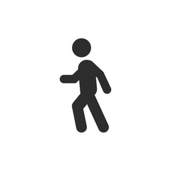 Fototapete - Walk icon template color editable. Walk symbol vector sign isolated on white background. Simple logo vector illustration for graphic and web design.