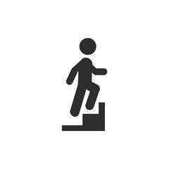 Fototapete - Walk icon template color editable. Walk symbol vector sign isolated on white background. Simple logo vector illustration for graphic and web design.