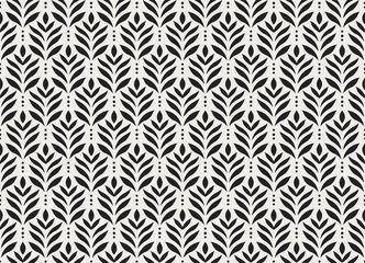 Wall Mural - seamless arabesque floral pattern. art deco style background. vector abstract flower texture.