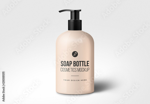 Download Soap Dispenser Bottle Mockup Stock Template Adobe Stock