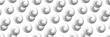 © Grigory - Abstract Seamless Black and White Pattern with Circles. Spotted Halftone Spirales. Raster. 3d Illustration