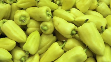 Wall Mural - green peppers at the market