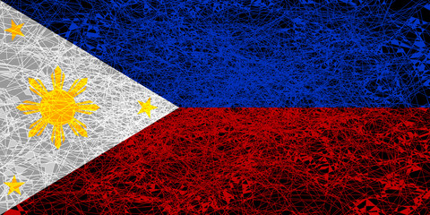 Wall Mural - Flag of Philippines.