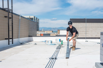 Electrician on Roof