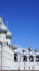 Wall Mural - domes of orthodox Dormition Cathedral and bellfry of