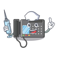 Sticker - Nurse fax machine in the character shape