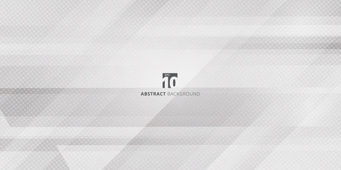 Wall Mural - abstract geometric gray and white gradient color oblique lines stripes background and dots texture h