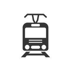 Leinwandbilder - Train icon template color editable. Modern Transportation symbol vector sign isolated on white background. Simple logo vector illustration for graphic and web design.