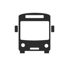 Leinwandbilder - Bus icon template color editable. Modern Transportation symbol vector sign isolated on white background. Simple logo vector illustration for graphic and web design.