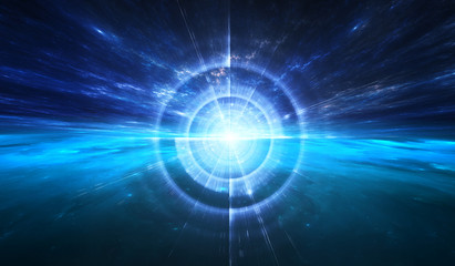 Wall Mural - time warp, traveling in space.