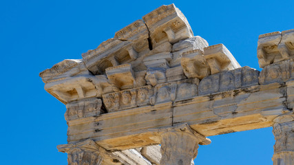 Apollo temple close view side Turkey