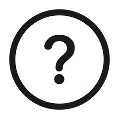 Wall Mural - help, support and information - minimal line web icon. simple vector illustration. concept for infog