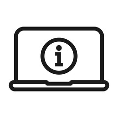 Wall Mural - web information - minimal line web icon. simple vector illustration. concept for infographic, websit