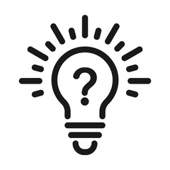 Wall Mural - help, support and information - minimal line web icon. simple vector illustration. concept for infog