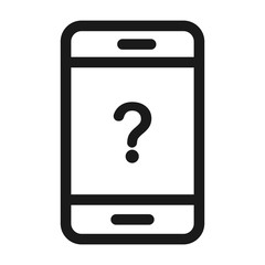 Wall Mural - help, support and information - minimal line web icon. simple vector illustration. concept for infog