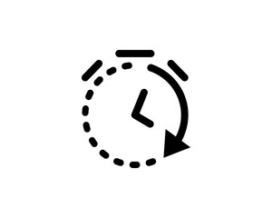 Poster - Time vector icon. Clock vector illustration. Timer