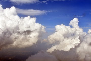 Background with cloudy sky in the air. 