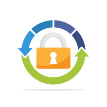 Illustration Icon With The Concept Of A Recovery Process Related To Locked Access
