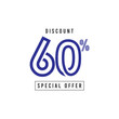 © Tobrono - Discount 60% Special Offer Vector Template Design Illustration
