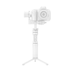 Leinwandbilder - White DSLR or Video Camera Gimbal Stabilization Tripod System in Clay Style Mock Up. 3d Rendering