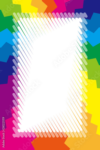 Background Wallpaper Vector Illustration Design Free Free Size Charge Free Colorful Color Rainbow Show Business Entertainment Party Image 背景壁紙 虹色 コピースペース タイトルスペース 名札 プライスタグ カラフルイラスト素材 キッズ Canvas Print