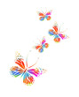 © Мария Неноглядова - Colorful butterflies on a white background. Vector illustration