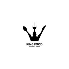 King Food Logo Design Icon