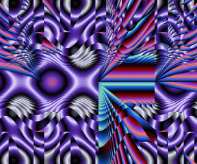 purple abstract fractal background 3d rendering illustration