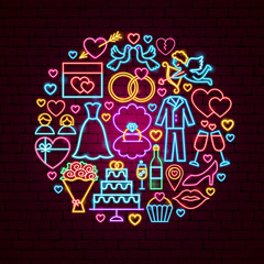 Sticker - Wedding Neon Concept