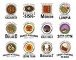 Kaldereta sisig food Filipino cuisine menu logo