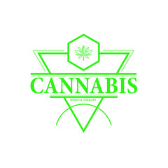 Sticker - cannabis logo icon