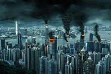 Cinematic Portrayal Of Hong Kong City In Chaos