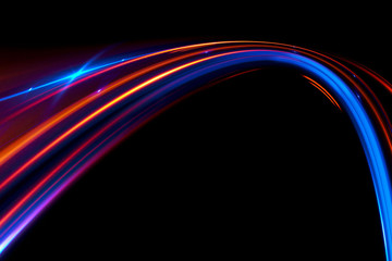Wall Mural - Glow effect. Ribbon glint. Abstract rotational border lines. Power energy. LED glare tape. .Luminous shining neon lights cosmic abstract frame. Magic design round whirl. Swirl trail effect.