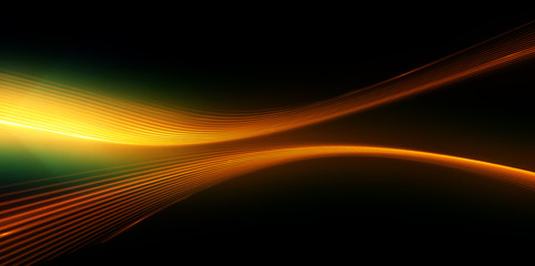 Wall Mural - Glow effect. Ribbon glint. Abstract rotational border lines. Power energy. LED glare tape. .Luminous shining neon lights cosmic abstract frame. Magic design round whirl. Swirl trail effect.