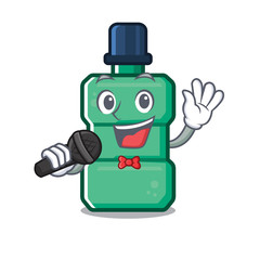 Sticker - Singing mouthwash in the a character shape