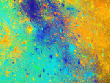 Fototapeta Młodzieżowe - blue abstract fractal background 3d rendering illustration