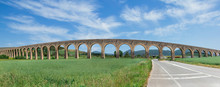 Roman Aqueduct And Road