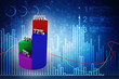 © meenkulathiamma - 3d rendering Stock market online business concept. business Graph