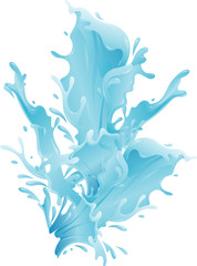 Wall Mural - Water Splash Art