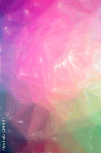 Illustration of abstract Green, Blue And Purple Watercolor Wash Vertical back...