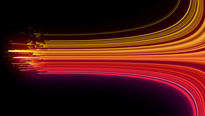 Wall Mural - led light. future tech. shine dynamic scene. neon flare. colorful rays. .magic moving fast lines. sp
